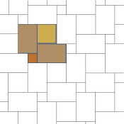 Verlegemuster mit 3 Fliesenformaten 02