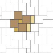 Verlegemuster mit 3 Fliesenformaten 08