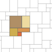 Verlegemuster mit 5 Fliesenformaten 03